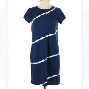 Gap all over stripe knit jersey tshirt dress
